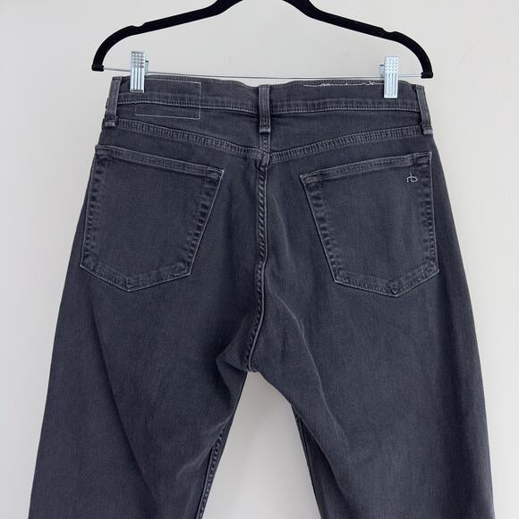Rag & Bone Jeans Mens 32x34 Slim Fit 2 Gray Charcoal Button Fly Stretch - Picture 4 of 11